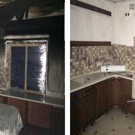 Уборка после пожара в частном доме